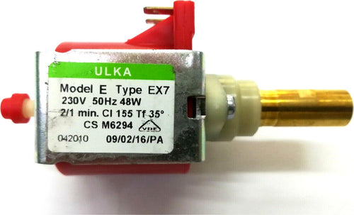 POMPA ULKA EX7 MACCHINA CAFFE' E VARIE 48W - 7,0 bar LAVAZZA SAECO GAGGIA ECC... Casa e cucina/Elettrodomestici per la cucina/Macchine da caffè/Parti di ricambio per macchine da caffè/Componenti interne ed esterne per macchine da caffè Rossi Ricambi - Venetico Marina, Commerciovirtuoso.it