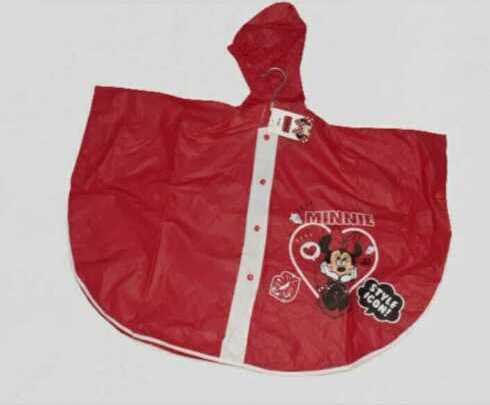 poncho-impermeabile-MINNIE-bambinA-BIMBA-Cappuccio-Anti-Pioggia-Vento-S