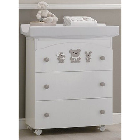 Bagnetto Fasciatoio Erbesi Pongo Bianco Tortora