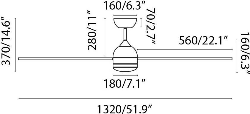 POROS L LED Ventilatore da soffito bianca con motore DC SMART Fai da te/Prodotti per la costruzione/Riscaldamento e raffreddamento/Sistemi mobili di climatizzazione/Ventilatori/Ventilatori da soffitto Led Mall Home - Napoli, Commerciovirtuoso.it