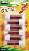 Porporina glitter - 2gr - rosso - Lebez - conf. 6 tubi Casa e cucina/Hobby creativi/Materiali per hobby creativi/Glitter Eurocartuccia - Pavullo, Commerciovirtuoso.it
