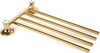 Porta-Asciugamani-4-Aste-Supporto-Per-Bagno-Da-Muro-Casa-Dorato-Oro-Dgo-112