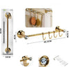 Porta Asciugamani 4 Ganci Supporto Arredo Bagno Casa Cucina Dorato Oro Dgo-098 Casa e cucina/Bagno/Mobili da bagno/Portasciugamani/Portasciugamani da parete Trade Shop italia - Napoli, Commerciovirtuoso.it