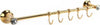 Porta-Asciugamani-5-Ganci-Supporto-Arredo-Bagno-Casa-Cucina-Dorato-Oro-Dgo-099