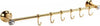 Porta-Asciugamani-6-Ganci-Supporto-Arredo-Bagno-Casa-Cucina-Dorato-Oro-Dgo-100