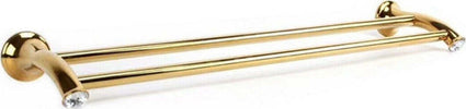 Porta Asciugamani A 2 Aste Supporto Asta Bagno Da Muro Casa Dorato Oro Dgo-096 Casa, arredamento e bricolage > Accessori Bagno > Set da Bagno Trade Shop italia - Napoli, Commerciovirtuoso.it
