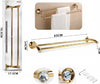 Porta Asciugamani A 2 Aste Supporto Asta Bagno Da Muro Casa Dorato Oro Dgo-096 Casa, arredamento e bricolage > Accessori Bagno > Set da Bagno Trade Shop italia - Napoli, Commerciovirtuoso.it