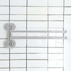 Porta asciugamani a muro due bracci in acciaio inox