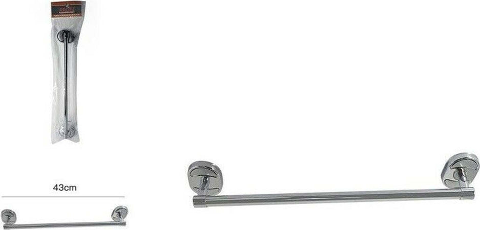 PORTA ASCIUGAMANI ACCIAIO PARETE BAGNO FISSAGGIO CON VITI O COLLA 40CM 52908  Trade Shop italia - Napoli, Commerciovirtuoso.it