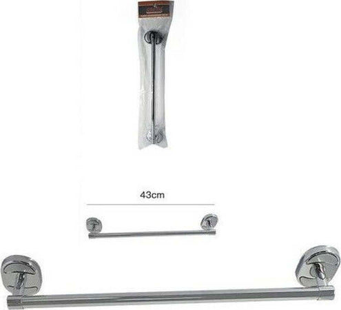 Porta Asciugamani Acciaio Parete Bagno Fissaggio Con Viti O Colla 40cm 52908 Casa e cucina/Bagno/Mobili da bagno/Portasciugamani/Portasciugamani da parete Trade Shop italia - Napoli, Commerciovirtuoso.it