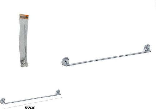 Porta Asciugamani Acciaio Parete Bagno Fissaggio Con Viti O Colla 60 Cm 52000 Casa, arredamento e bricolage > Accessori Bagno > Set da Bagno Trade Shop italia - Napoli, Commerciovirtuoso.it