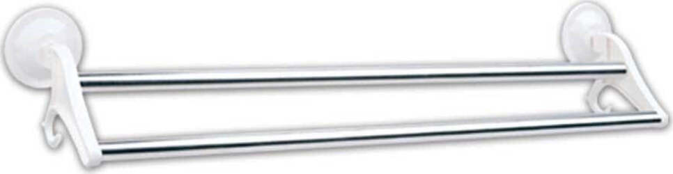 PORTA ASCIUGAMANI DA BAGNO ATTACCO A VENTOSA 2 ASTE 50CM 2 APPENDINI  Trade Shop italia - Napoli, Commerciovirtuoso.it