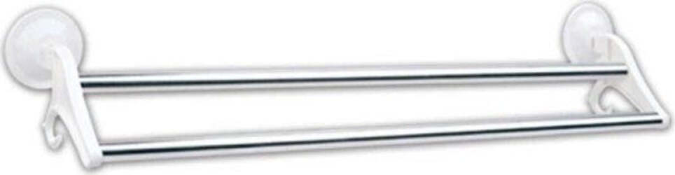 Porta Asciugamani Da Bagno Attacco A Ventosa 2 Aste 50cm 2 Appendini Casa e cucina/Bagno/Mobili da bagno/Portasciugamani/Portasciugamani da parete Trade Shop italia - Napoli, Commerciovirtuoso.it