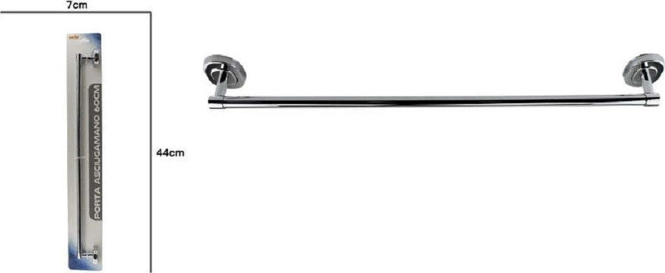 Porta Asciugamani In Acciaio A Parete Bagno Fissaggio Con Viti Colla 40cm 69195 Casa e cucina/Bagno/Mobili da bagno/Portasciugamani/Portasciugamani da parete Trade Shop italia - Napoli, Commerciovirtuoso.it