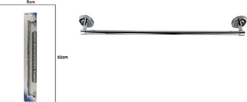 Porta Asciugamani In Acciaio A Parete Bagno Fissaggio Con Viti Colla 60 Cm 69196 Casa, arredamento e bricolage > Accessori Bagno > Set da Bagno Trade Shop italia - Napoli, Commerciovirtuoso.it