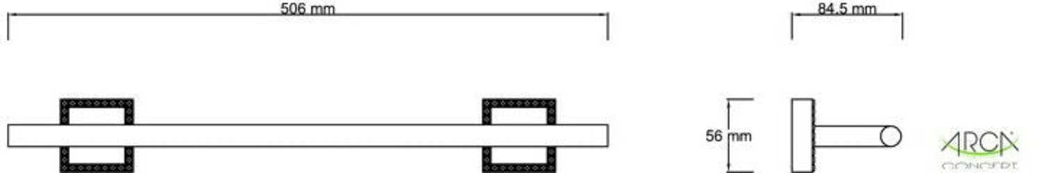 Porta Asciugamano Abs Da Parete In Abs Cromato E In Acciaio Inox Plaisir Made In Italy Design Moderno