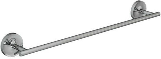 Porta Asciugamano Da Parete Abs Cromato Acciaio Inox 45 Cm Asciugaman I Serie Luna Minimal Design Moderno Made In Italy