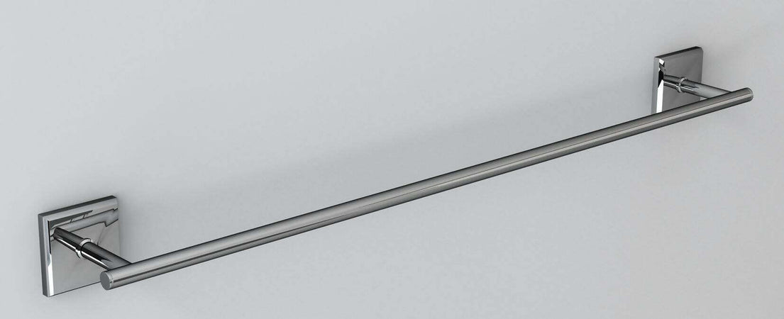 Porta Asciugamano Da Parete Bagno Cromato Abs 60 Cm Portasciugamani Da Parete Serie Mia Made In Italy Design Moderno