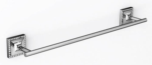 Porta Asciugamano Da Parete In Abs Cromato E In Acciaio Inox Serie Plaisir 45 Cm Made In Italy Design Moderno