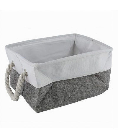 Porta Biancheria In Tessuto Con Manici Organizer Per Vestiti Sporchi Bagno 10623