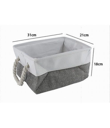 Porta Biancheria In Tessuto Con Manici Organizer Per Vestiti Sporchi Bagno 10623