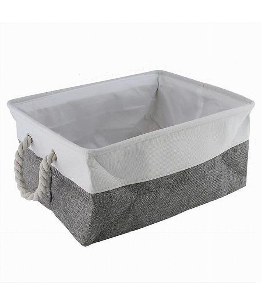 Porta Biancheria In Tessuto Organizer Con Manici Per Vestiti Sporchi Bagno 10625 Cleafe