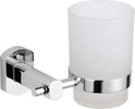 Porta Bicchiere per Spazzolino da Bagno a Parete Ottone Cromato Accessori Alta Qualità Casa e cucina/Bagno/Accessori per il bagno/Dosatori e porta accessori/Bicchieri porta spazzolini Ogomondo - Martina Franca, Commerciovirtuoso.it