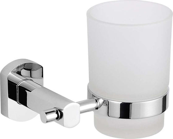 Porta Bicchiere per Spazzolino da Bagno a Parete Ottone Cromato Accessori Alta Qualità Casa e cucina/Bagno/Accessori per il bagno/Dosatori e porta accessori/Bicchieri porta spazzolini Ogomondo - Martina Franca, Commerciovirtuoso.it
