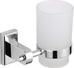 Porta-Bicchiere-per-Spazzolino-da-Bagno-Iris-a-Parete-Ottone-Cromato-Accessori-Alta-Qualita'