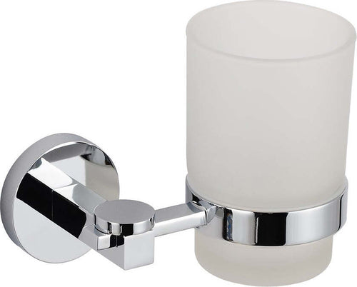 Porta Bicchiere per Spazzolino da Bagno Margherita a Parete Ottone Cromato Casa e cucina/Bagno/Accessori per il bagno/Dosatori e porta accessori/Bicchieri porta spazzolini Ogomondo - Martina Franca, Commerciovirtuoso.it