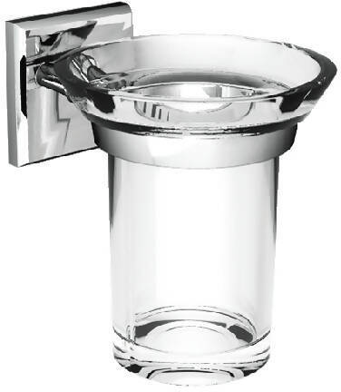 Porta Bicchiere Spazzolini Da Parete In Abs Cromato E In Acciaio Inox Porta Bicchiere Spazzolini Da Muro Serie Mia Made In Italy Design Moderno