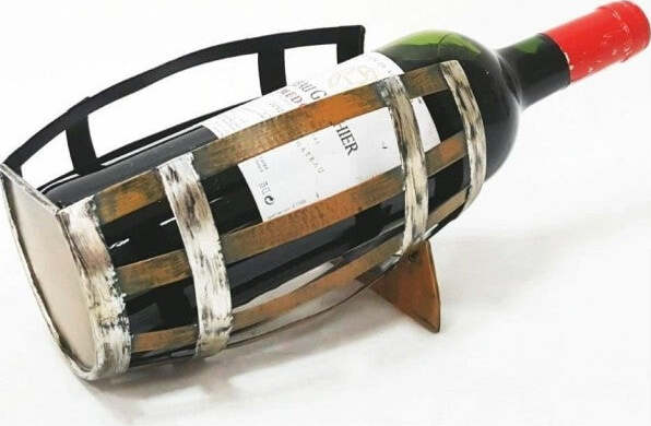 Porta Bottiglia Portabottiglia Vino Spumante Botte Ferro Battuto Bronzato Casa e cucina/Utensili da cucina/Accessori vino e bar/Porta bottiglie da vino Trade Shop italia - Napoli, Commerciovirtuoso.it