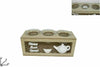 Porta-Candela-A-3-Posti-Lumini-Portacandela-In-Legno-Metallo-Decorazione-Casa