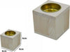 Porta-Candela-Base-Portacandela-Lumini-In-Legno-Naturale-6cm-Decorazione-53736a