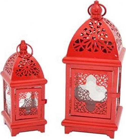 Porta Candela Natalizia Set 2 Pezzi Tealight Forma Lampada Rosso 34cm E 23cm Casa, arredamento e bricolage > Prodotti per Feste > Prodotti Natalizi Trade Shop italia - Napoli, Commerciovirtuoso.it
