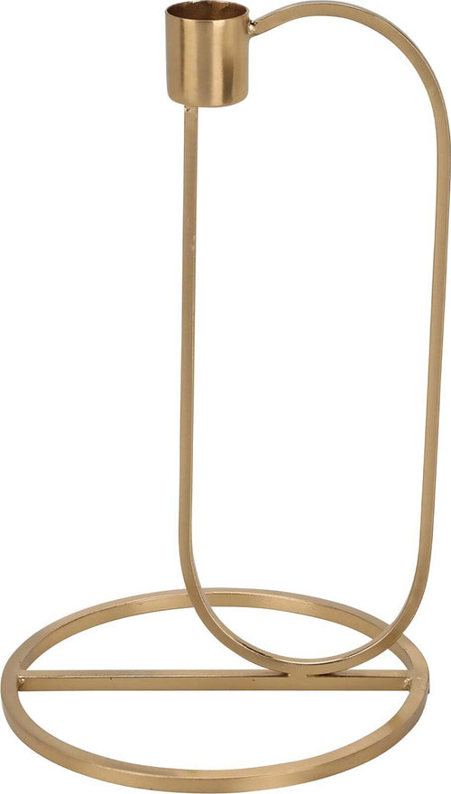 Porta candela natalizio, con base di appoggio, color oro, in metallo, da 21 cm Casa e cucina/Decorazioni per interni/Candele e portacandele/Candele/Candele a colonna MagiediNatale.it - Altamura, Commerciovirtuoso.it