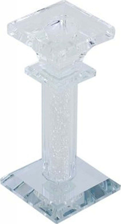 Porta Candela Vetro Diamanti Candeliere Idea Regalo Bomboniera Cristallo 6x6x13 Casa e cucina/Decorazioni per interni/Candele e portacandele/Portacandele/Portacandele a colonna Trade Shop italia - Napoli, Commerciovirtuoso.it