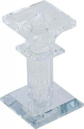 Porta-Candela-Vetro-Diamanti-Candeliere-Idea-Regalo-Bomboniera-Cristallo-6x6x9.7