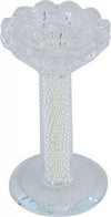 Porta-Candela-Vetro-Perle-Candeliere-Idea-Regalo-Bomboniera-Cristallo-11x5.8-Cm