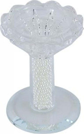 Porta Candela Vetro Perle Candeliere Idea Regalo Bomboniera Cristallo 8.5x5.8 Cm Casa e cucina/Decorazioni per interni/Candele e portacandele/Portacandele/Portacandele a colonna Trade Shop italia - Napoli, Commerciovirtuoso.it