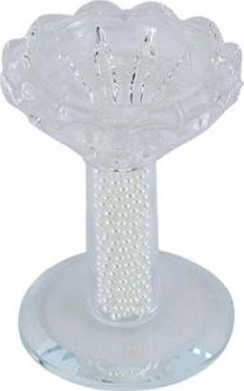 Porta Candela Vetro Perle Candeliere Idea Regalo Bomboniera Cristallo 8.5x5.8 Cm Casa e cucina/Decorazioni per interni/Candele e portacandele/Portacandele/Portacandele a colonna Trade Shop italia - Napoli, Commerciovirtuoso.it