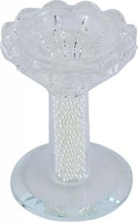 Porta Candela Vetro Perle Candeliere Idea Regalo Bomboniera Cristallo 8.5x5.8 Cm Casa e cucina/Decorazioni per interni/Candele e portacandele/Portacandele/Portacandele a colonna Trade Shop italia - Napoli, Commerciovirtuoso.it