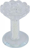 Porta-Candela-Vetro-Perle-Candeliere-Idea-Regalo-Bomboniera-Cristallo-8.5x5.8-Cm