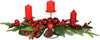 Porta candele con bacche Rosse centri tavola natalizio 80 cm Casa e cucina/Decorazioni per interni/Candele e portacandele/Candele/Candele a colonna MagiediNatale.it - Altamura, Commerciovirtuoso.it