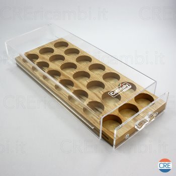 Porta-Capsule,-Cassetto-Rettangolare,-Caffitaly,-21-posti