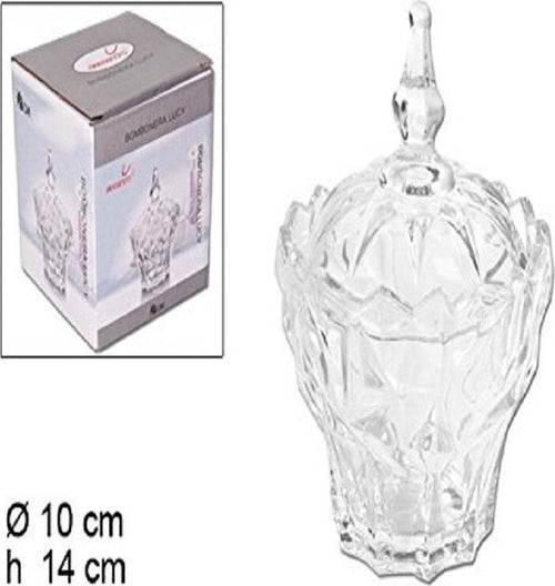 PORTA CARAMELLE CRISTALLO BISCOTTI CONFETTI DOLCI VETRO CENTROTAVOLA BOMBONIERA Casa e cucina/Hobby creativi/Materiali per hobby creativi/Forniture per feste/Bomboniere Trade Shop italia - Napoli, Commerciovirtuoso.it