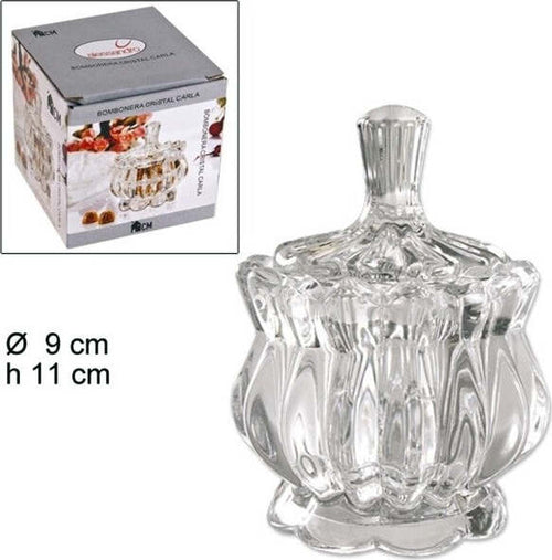 Porta Caramelle In Vetro Cristallo Biscotti Confetti Dolci Con Coperchio Casa e cucina/Organizzazione interni/Contenitori e barattoli da cucina/Conservazione cibi/Barattoli e contenitori Trade Shop italia - Napoli, Commerciovirtuoso.it