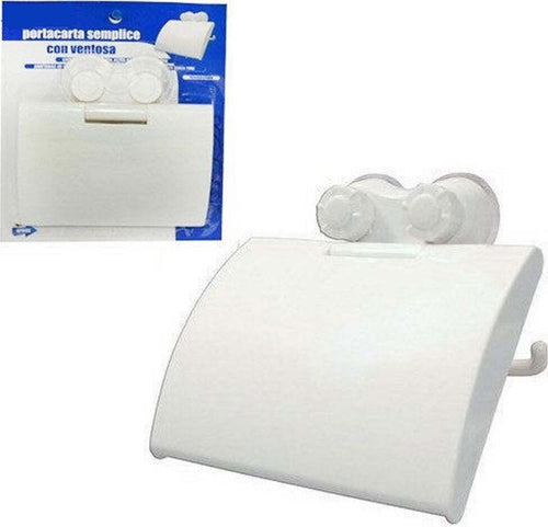 Porta Carta Igienica Accessorio Bagno Con Attacco A Ventosa Bianco Casa, arredamento e bricolage > Accessori Bagno > Set da Bagno Trade Shop italia - Napoli, Commerciovirtuoso.it