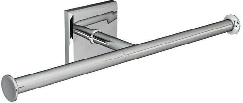 Porta Carta Igienica Doppio Cromato Da Parete Porta Rotolo Doppio Abs Cromato Serie Mia Porta Carta Igienica Bagno Made In Italy