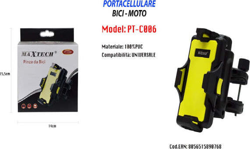 Porta-Cellulare-Universale-Da-Auto-Bici-Moto-Biciclette-100%-Pvc-Maxtech-Pt-c006